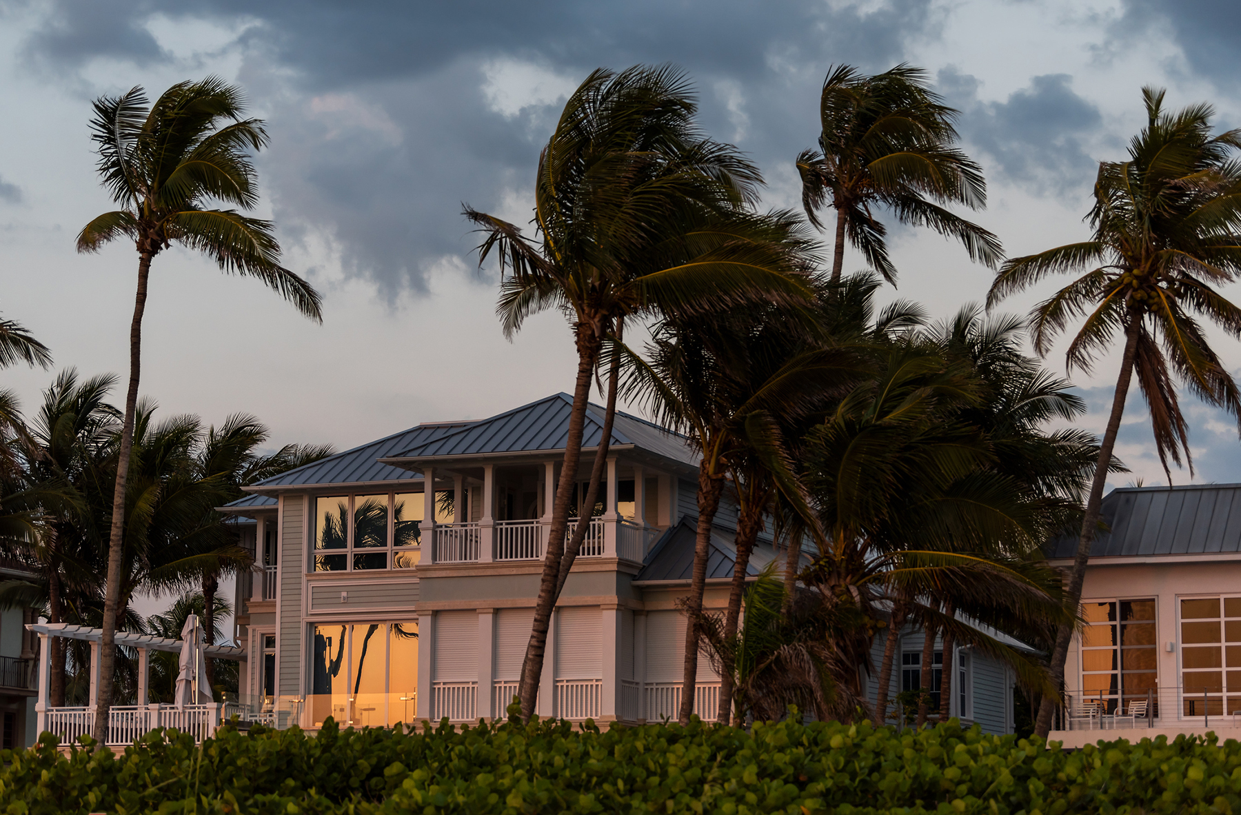 Florida home during storm