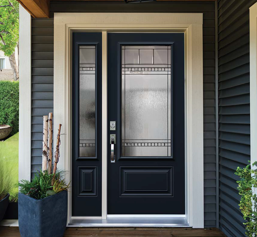 Novatech Chanelle stained doorglass