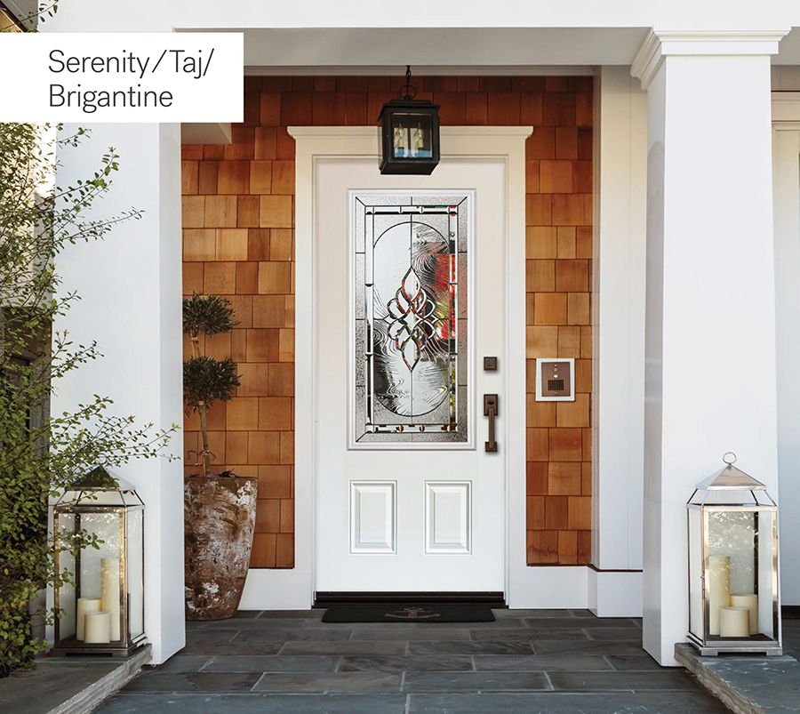 Novatech stained doorglass